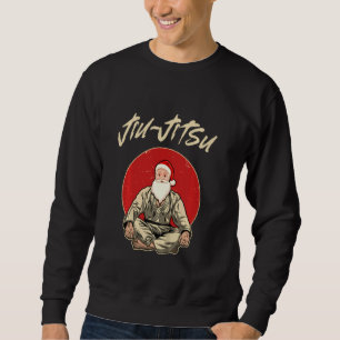 Sweatshirt Drôle Jiu Jitsu Père Noël Mixed martial art brésil