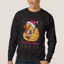 Sweatshirt Drôle laide de Noël Swete Duck Les Halls