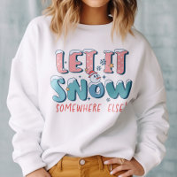 Drôle Laisser Il Neiger Quelque Part Autre Snowman