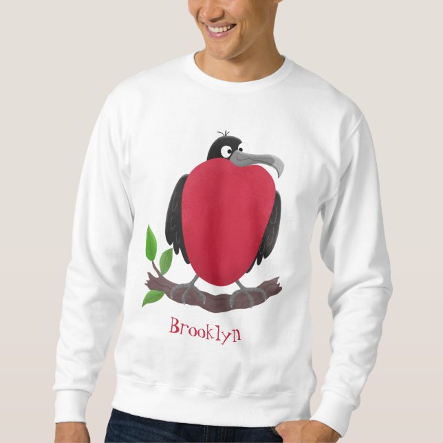 Sweatshirt Drôle magnifique dessin animé de frégate (Devant)