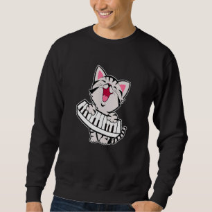 Sweatshirt Drôle Meowzart Chat Pun musique classique Piano Ke