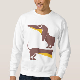 Sweatshirt Drôle mignon dachshund pour parent chien long