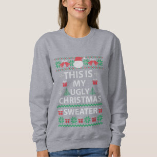 Sweatshirt Drôle ornement de Noël, vilain équipage de Sweater