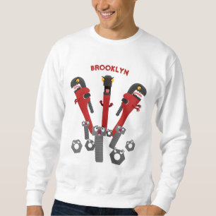 Sweatshirt Drôle outil monstre de clé humour dessin animé