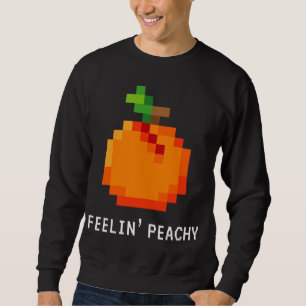 Sweatshirt Drôle Pixel Peach - Retro 8 - Bit Arcade Gamer Fee