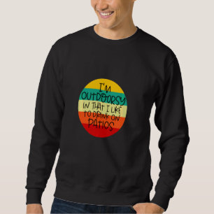 Sweatshirt Drôle Retro Non Extérieur Sarcastique Plaisanterie