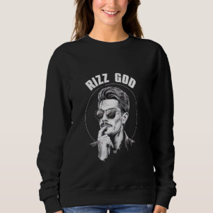 Sweatshirt Drôle Rizz Rizzler Rizz God Slang Mème Trending So