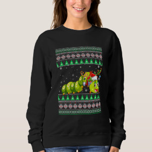 Sweatshirt Drôle Santa Hat Correspondant Vilain Caterpillar C