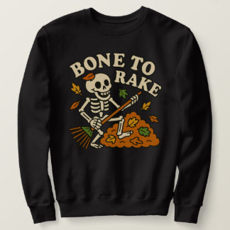 Sweatshirt Drôle Skeleton automne os to Rake Automne Hallowee