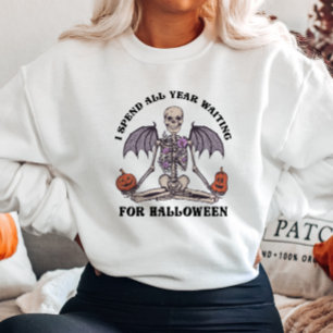 Sweatshirt Drôle Skeleton Halloween