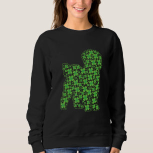 Sweatshirt Drôle St Patrick S Day Maltese Chien Shamrock irla