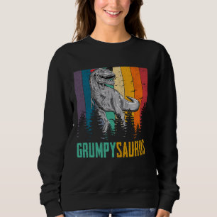Sweatshirt Drôle T Rex Dinosaur Grumpy Saurus Famille Pères
