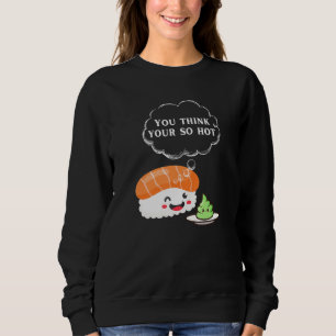 Sweatshirt Drôle Wasabi Tee Sushi Musubi Nourriture épicée ja