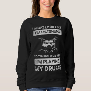 Sweatshirt Drumage Pour Percussion Lecteur Tambour