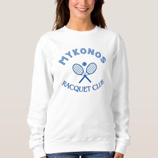 Sweatshirt du club de raquette de Mykonos (Devant)