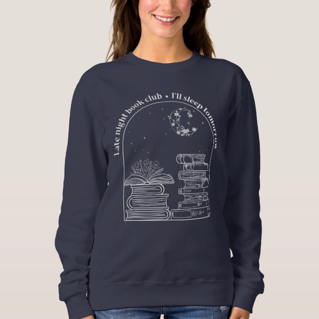 Sweatshirt du club de réservations tardives (encre (Devant)