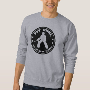 Sweatshirt du devis de gardien de but de hockey de