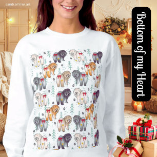 Sweatshirt DU FOND DE MON CŒUR 5 couleurs de chow avant & arr