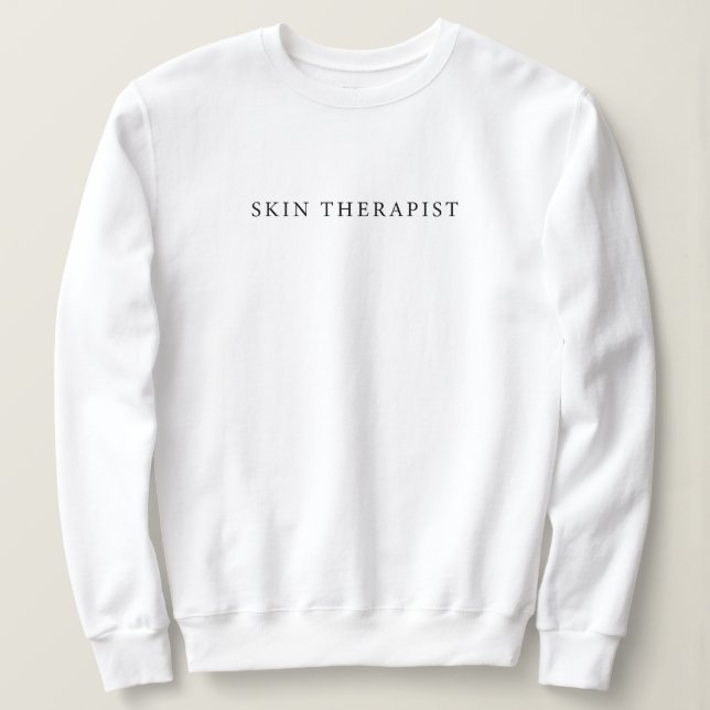 Sweatshirt du thérapeute de la peau (Design devant)