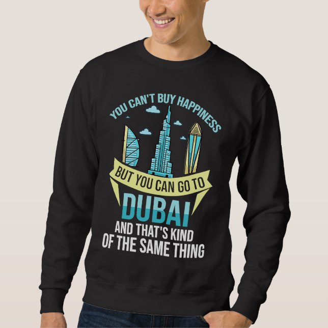 Sweatshirt Dubai United Arab Emirates Uae City Skyline Map (Devant)