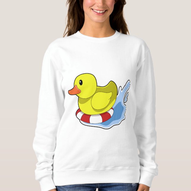 Sweatshirt Duck with Swim ring à Water.PNG (Devant)