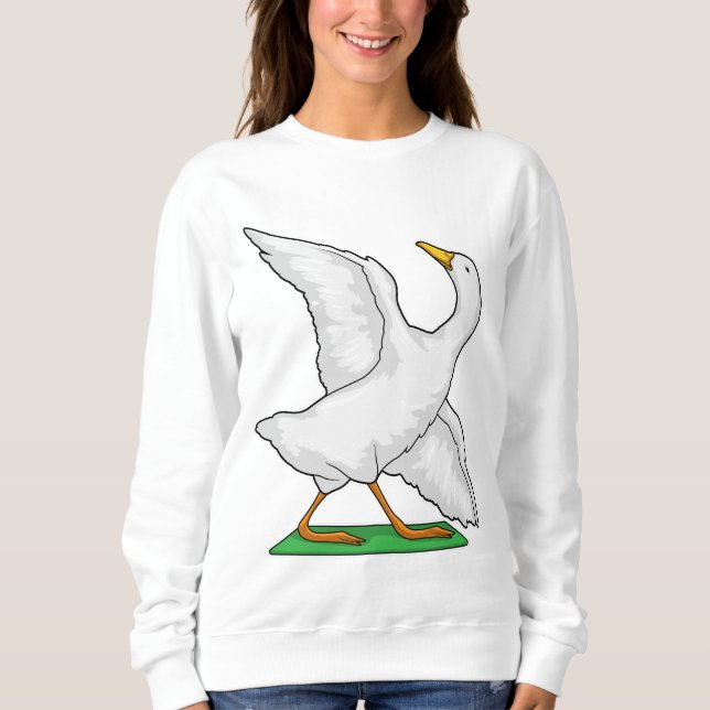 Sweatshirt Duck Yoga Méditation Fitness (Devant)
