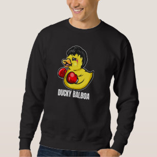 Sweatshirt Ducky Balboa Drôle Boxe en caoutchouc et Pul de ch