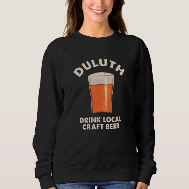 Sweatshirt Duluth Boire Bière artisanale locale Minnesota Boi (Devant)