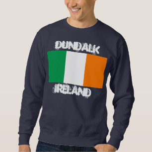 Sweatshirt Dundalk, Irlande avec drapeau irlandais