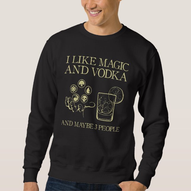 Sweatshirt Dungeon Crawler Dragon Master Dm J'Aime La Magie E (Devant)