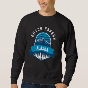 Sweatshirt Dutch Harbour AK Forest Mountains Randonnée Escala