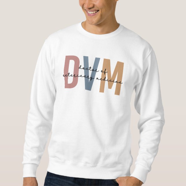Sweatshirt DVM Docteur en médecine vétérinaire Cadeaux (Devant)