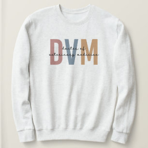 Sweatshirt DVM Docteur en médecine vétérinaire Cadeaux