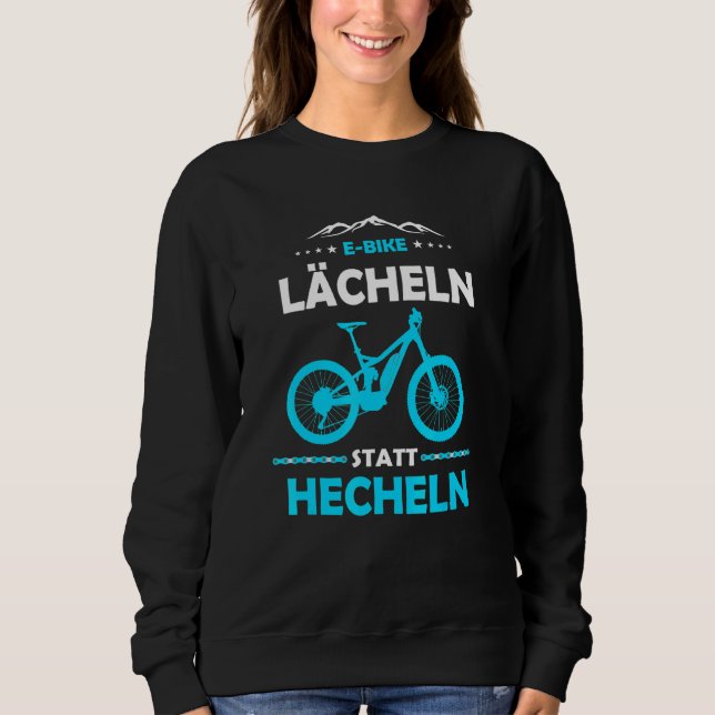 Sweatshirt E Mtb Sourire Au Lieu De Panter E Vélo 1 (Devant)