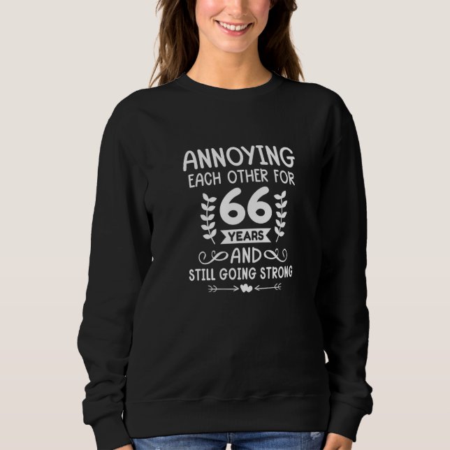Sweatshirt Each Other for 66 Years 66th Anniversary Happy Hus (Devant)
