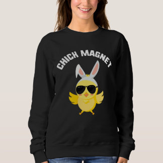 Sweatshirt Easter Chick Magnet Chick Sunglasses Candy kids  S