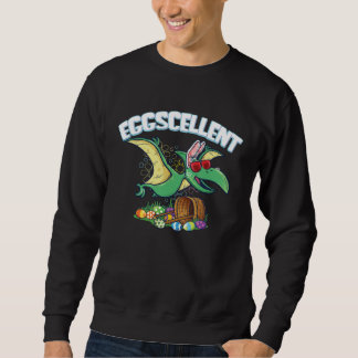 Sweatshirt Easter Dinosaur Shirt Bunny Eggscellent Kids Ptero
