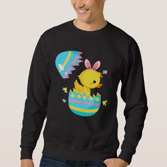 Sweatshirt Easter Egg Hunt Bunny Ear Duck Easter Day 2023 (Devant)