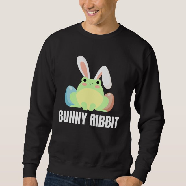 Sweatshirt Easter Frog  Bunny Ribbit For Amphibian (Devant)