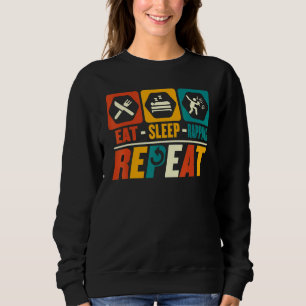 Sweatshirt Eat Sleep Rapping Répéter Rapper Rap Hip hop