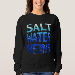 Sweatshirt Eau Salée Veines Océan Watermen Surf Sea Dive Pois