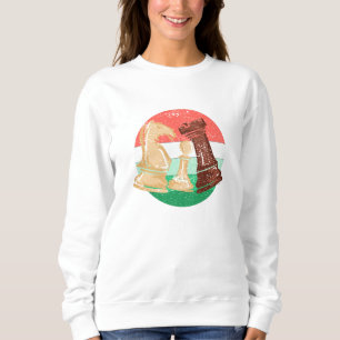 Sweatshirt Échecs - Cadeau de pièces d'échecs pour joueur d'é