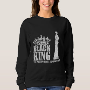 Sweatshirt Échecs de pièces les plus puissantes du roi noir