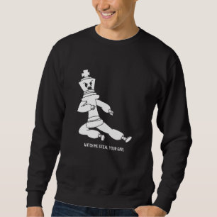 Sweatshirt Échecs King Me Regarder Voler Votre Fille