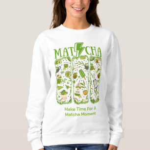 Sweatshirt Éclair MATCHA Boulon à brosse