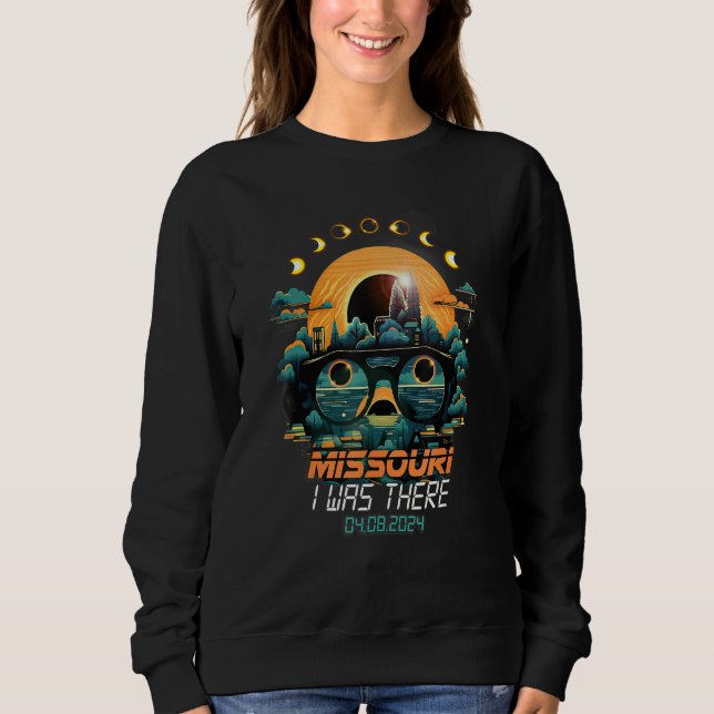 Sweatshirt Eclipse Phases Total Solar Eclipse 2024 Missouri (Devant)