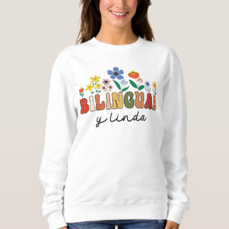 Sweatshirt École Bilingue d'Enseignant Espagnol Funny Maestra