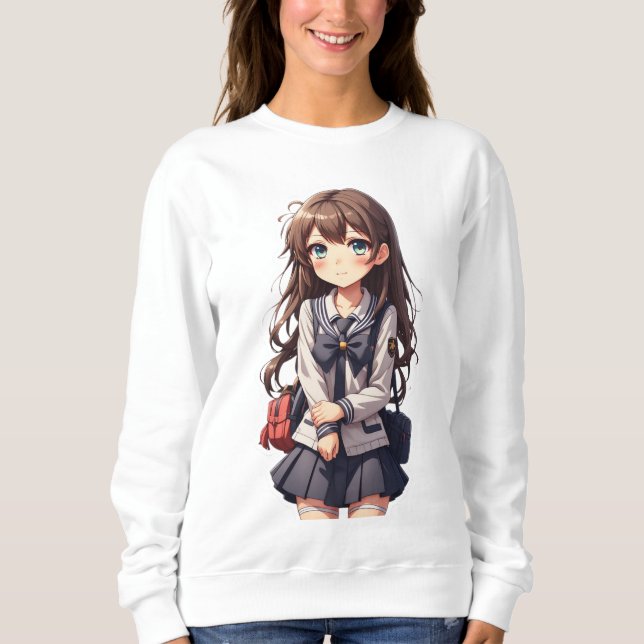 Sweatshirt École japonaise d'Anime (Devant)