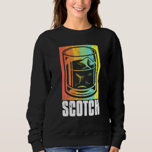Sweatshirt Ecosse Vintage cool Sur La Glace Oeuvre Whiskey Ma