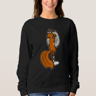 Sweatshirt Écureuil femmes Verre rouge Vin Acorn Écureuil